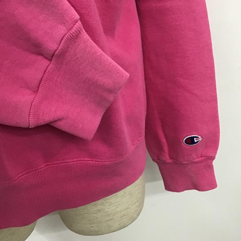 チャンピオン Champion トレーナー 長袖 長袖トレーナー スウェット リブ クルーネックカットソー 古着 90s L ロゴ、文字 桃 / ピンク / メンズ USED 古着 中古 10105573