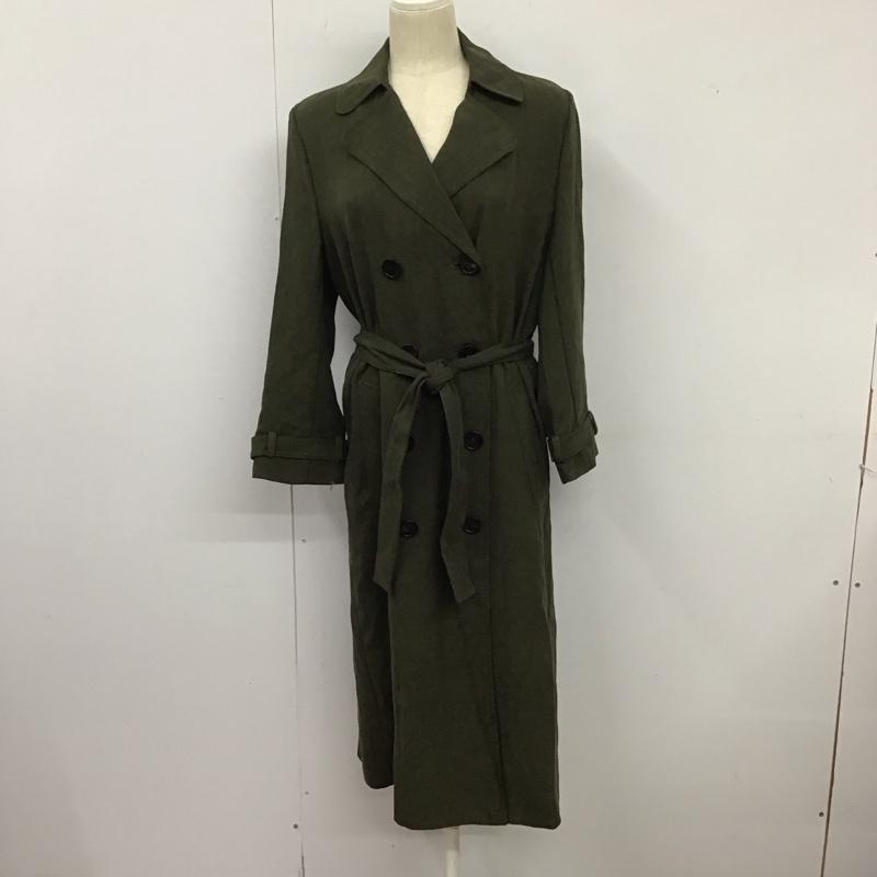 ザラ ZARA ジャケット、上着 ジャケット、ブレザー ロングジャケット アウター ロングコート XS 無地 カーキ / カーキ / レディース USED 古着 中古 10126133