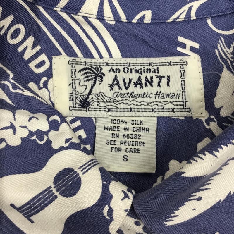 古着 USED シャツ、ブラウス 半袖 半袖シャツ カラーシャツ 半袖カットソー アロハシャツ S プリント 水色 / ライトブルー / X 白 / ホワイト /  メンズ USED 古着 中古 10108528