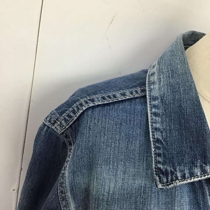 セポ cepo シャツ、ブラウス 長袖 CCE-0362 ロング丈 デニムシャツ M 無地 青 / ブルー / レディース USED 古着 中古 10120239