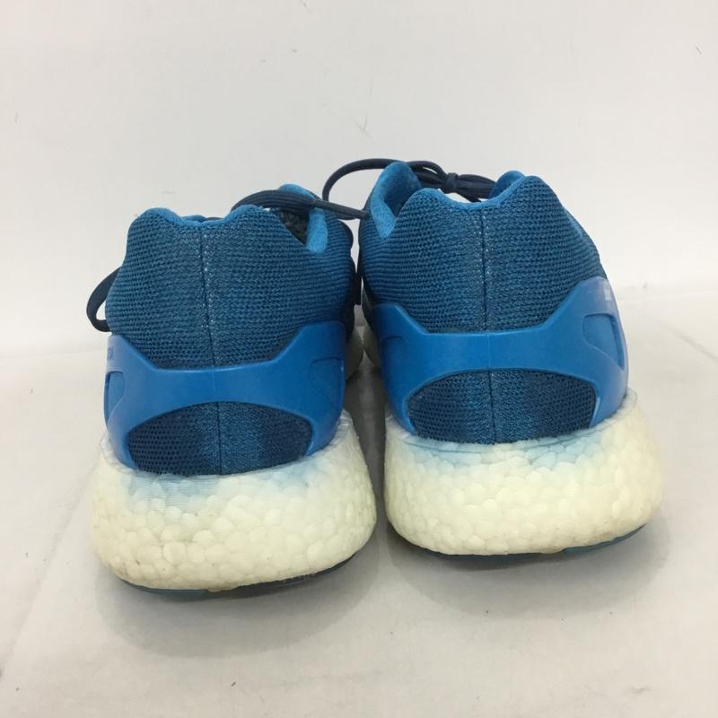 アディダス adidas スニーカー スニーカー YYA606001 ランニングシューズ 29.5cm 29.5cm ロゴ、文字 青 / ブルー / メンズ USED 古着 中古 10133901