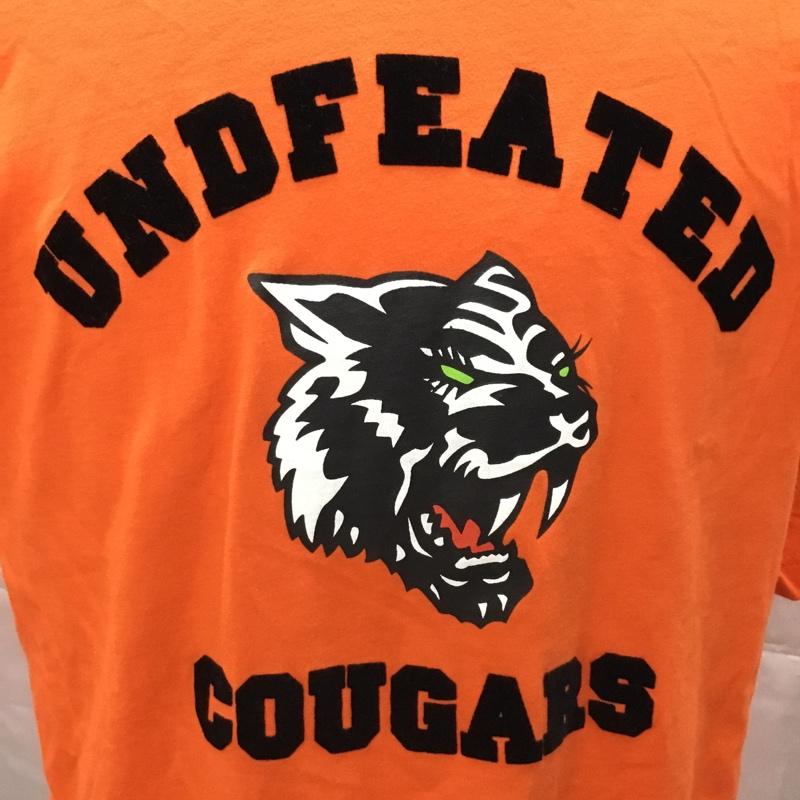 アンディフィーテッド UNDEFEATED Tシャツ 半袖 半袖カットソー プリントTシャツ クルーネックカットソー M プリント 橙 / オレンジ /  メンズ USED 古着 中古 10108964