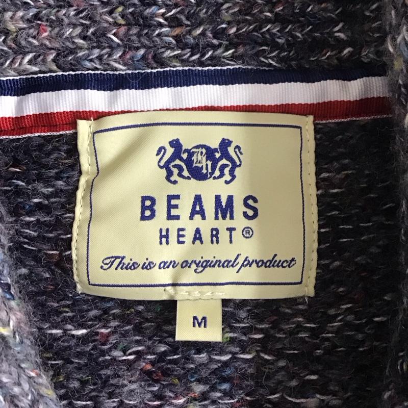 ビームス BEAMS カーディガン 長袖 長袖ニットカットソー ニットカーディガン カラーニットカーディガン M プリント マルチカラー / マルチカラー / メンズ USED 古着 中古 10108045