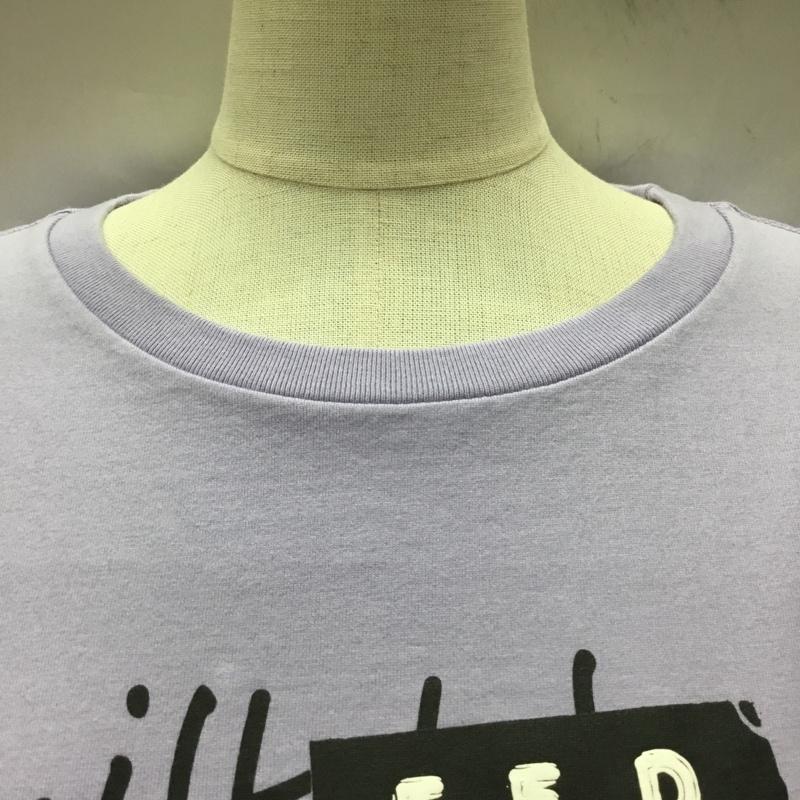 ミルクフェド MILKFED. Tシャツ 半袖 半袖カットソー プリントTシャツ クルーネックカットソー S ロゴ、文字 紫 / パープル / レディース USED 古着 中古 10112251