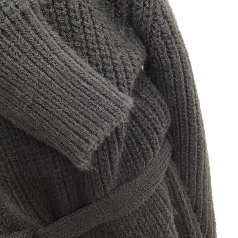 ザラ ZARA ワンピース ミニスカート 2142 177 485 チュニック 長袖 ニット M 無地 チャコールグレー / チャコールグレー / レディース USED 古着 中古 10119616