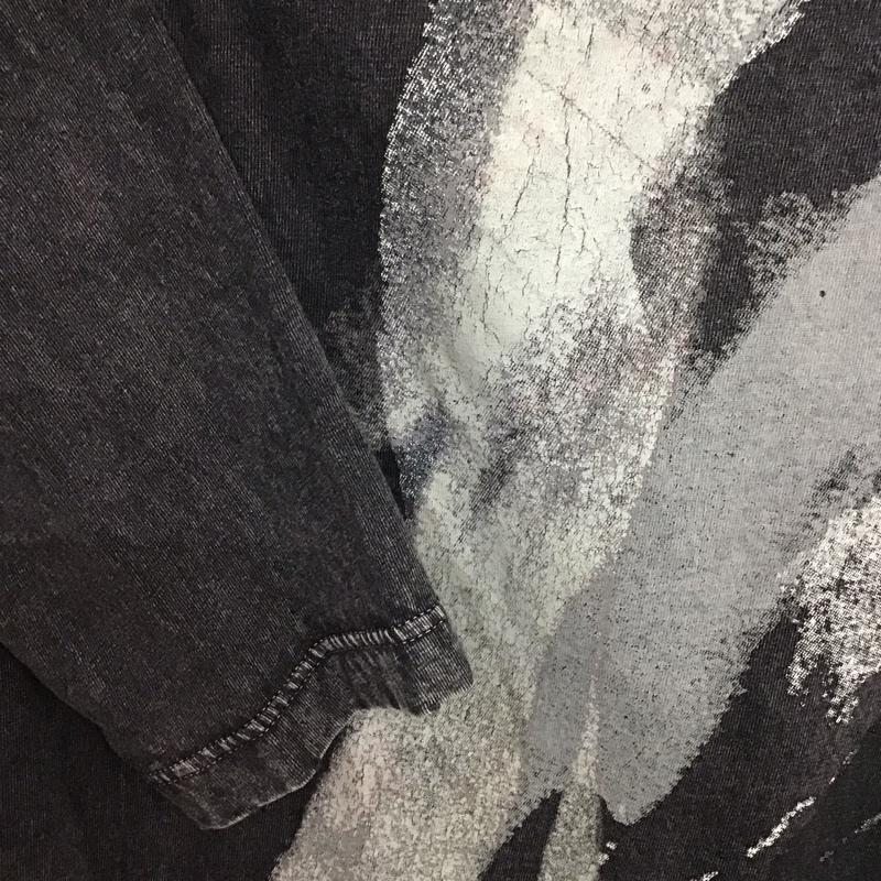 ディーゼル DIESEL Tシャツ 七分袖 XS プリント 黒 / ブラック / レディース USED 古着 中古 10130603