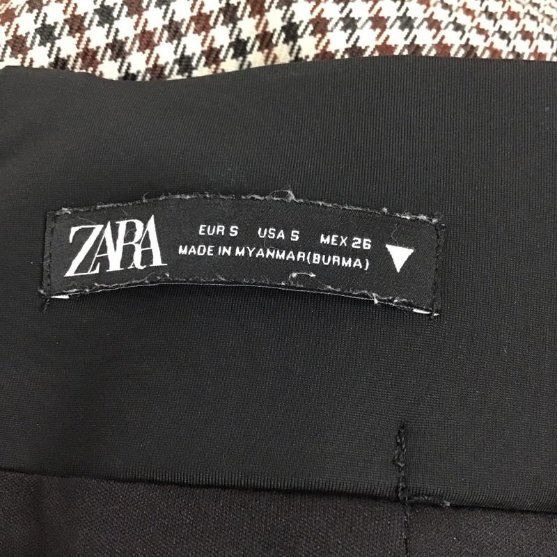 ザラ ZARA スカート ミニスカート ミニスカート タイトスカート ジップアップ S チェック マルチカラー / マルチカラー / レディース USED 古着 中古 10136051