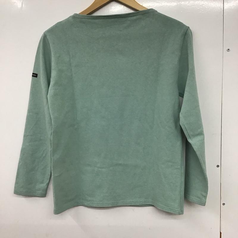 セントジェームス SAINT JAMES Tシャツ 七分袖 無地 薄緑 / ライトグリーン / レディース USED 古着 中古 10132122