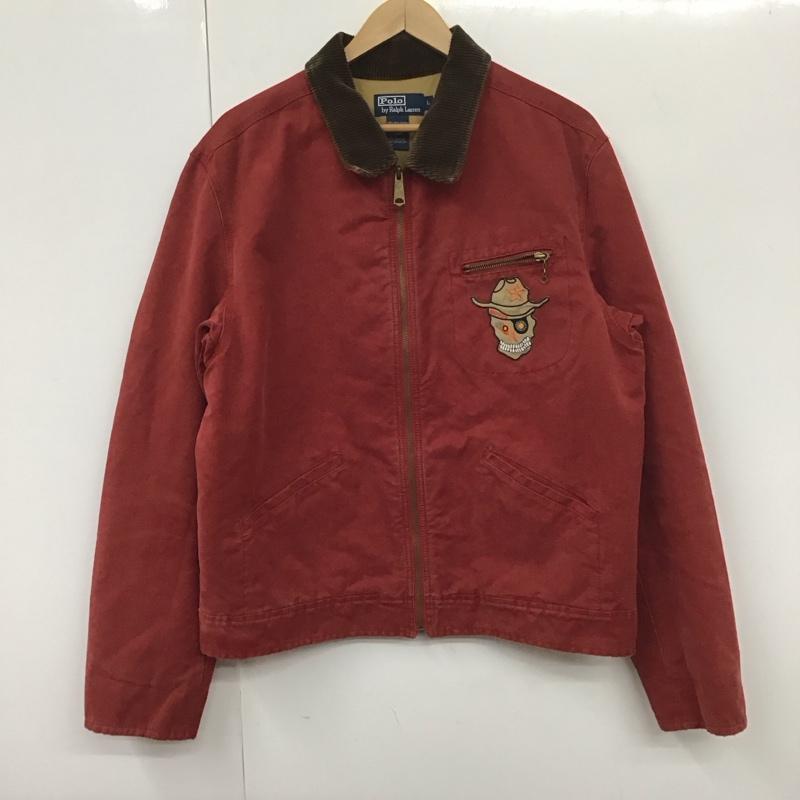 ポロバイラルフローレン Polo by RALPH LAUREN ジャケット、上着 ジャンパー、ブルゾン L 無地 赤 / レッド / レディース USED 古着 中古 10131934