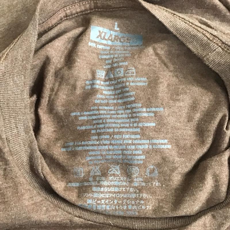 エクストララージ XLARGE Tシャツ 半袖 半袖カットソー プリントTシャツ クルーネックカットソー L プリント 茶 / ブラウン / メンズ USED 古着 中古 10106764