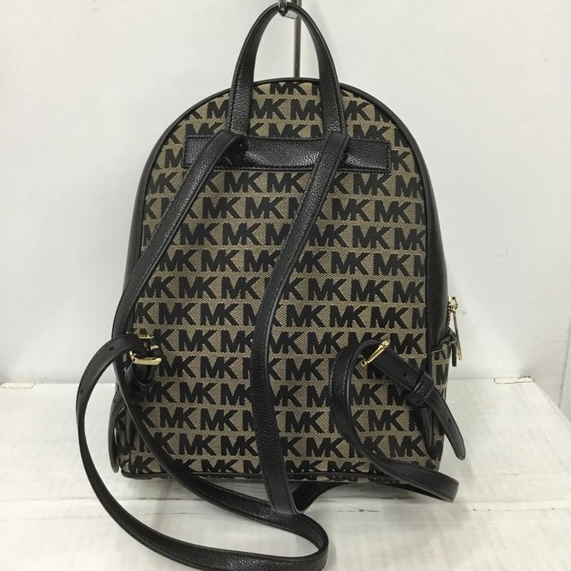 マイケルコース MICHAEL KORS リュックサック、デイパック リュックサック、デイバッグ 35F1G4AB2J ミニリュック ロゴ 総柄 黒 / ブラック / X 白 / ホワイト / レディース USED 古着 中古 10124182