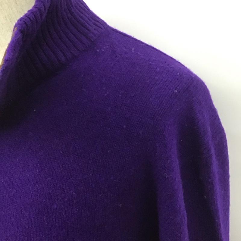 ポロバイラルフローレン Polo by RALPH LAUREN ニット、セーター 長袖 L 無地 紫 / パープル / メンズ USED 古着 中古 10108092