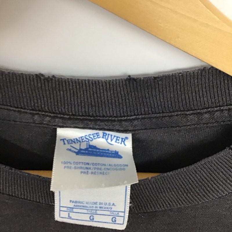 古着 USED Tシャツ 半袖 半袖カットソー プリントTシャツ クルーネックカットソー 古着 L プリント 黒 / ブラック / メンズ USED 古着 中古 10137167