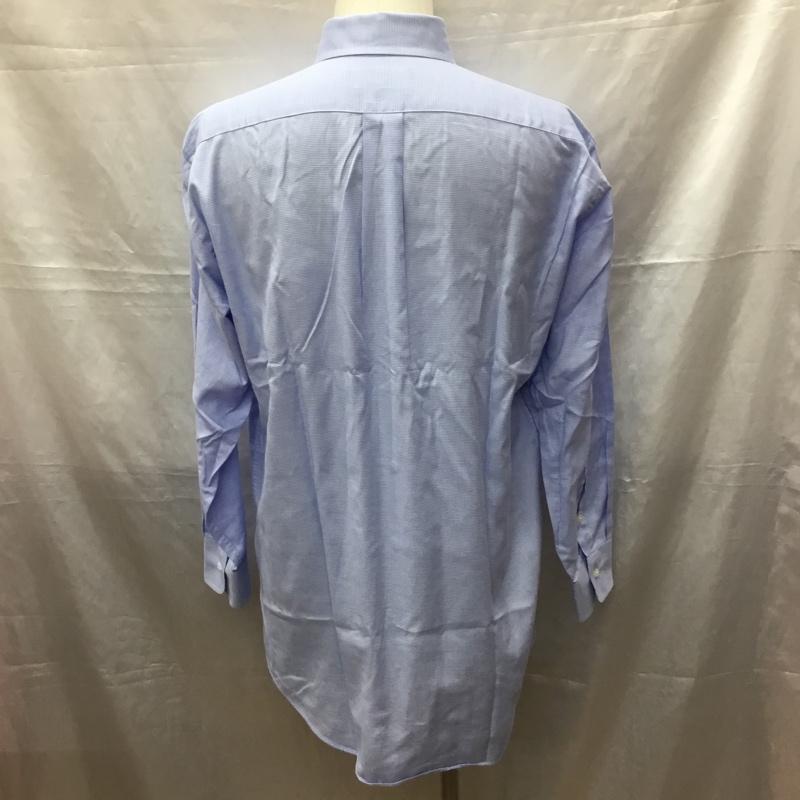 チャップス CHAPS シャツ、ブラウス 長袖 ボタンダウン 胸ポケット 水色 / ライトブルー / メンズ USED 古着 中古 10115536