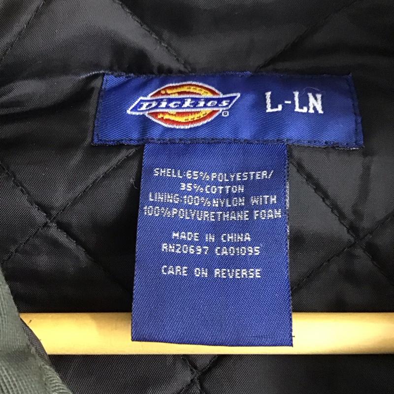 ディッキーズ Dickies ジャケット、上着 ジャケット、ブレザー ジップアップジャケット アウター カラージャケット L 無地 カーキ / カーキ / メンズ USED 古着 中古 10143521