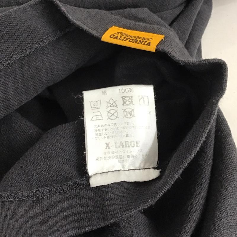 スタンダード カリフォルニア STANDARD CALIFORNIA Tシャツ 半袖 半袖カットソー プリントTシャツ クルーネックカットソー XL ロゴ、文字 黒 / ブラック / メンズ USED 古着 中古 10133115