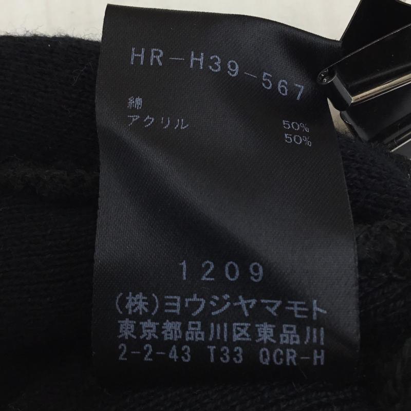 ヨウジヤマモト Yohji Yamamoto 帽子 ニット帽 HR-H39-567 NEW ERA ロゴ、文字 黒 / ブラック / メンズ USED 古着 中古 10143474