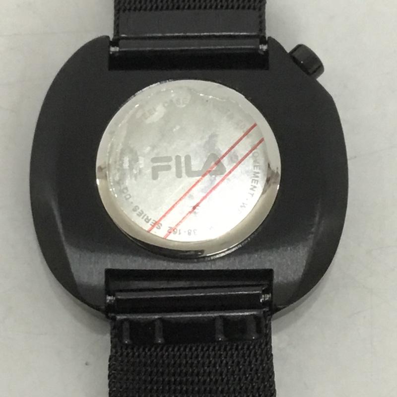 フィラ FILA 腕時計 アナログ(クォーツ式) 38-162 ロゴ、文字 黒 / ブラック / レディース USED 古着 中古 10134969