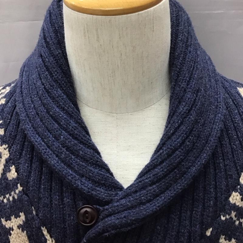 エルエルビーン L.L.Bean ニット、セーター 長袖 長袖ニットカットソー ニット セーター S 総柄 紺 / ネイビー / X ベージュ / ベージュ / メンズ USED 古着 中古 10111725