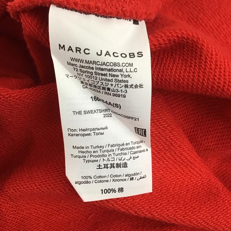 マークバイマークジェイコブス MARC by MARC JACOBS トレーナー 長袖 長袖トレーナー スウェット クルーネック リブスウェットカットソー S ロゴ、文字 赤 / レッド / メンズ USED 古着 中古 10112723