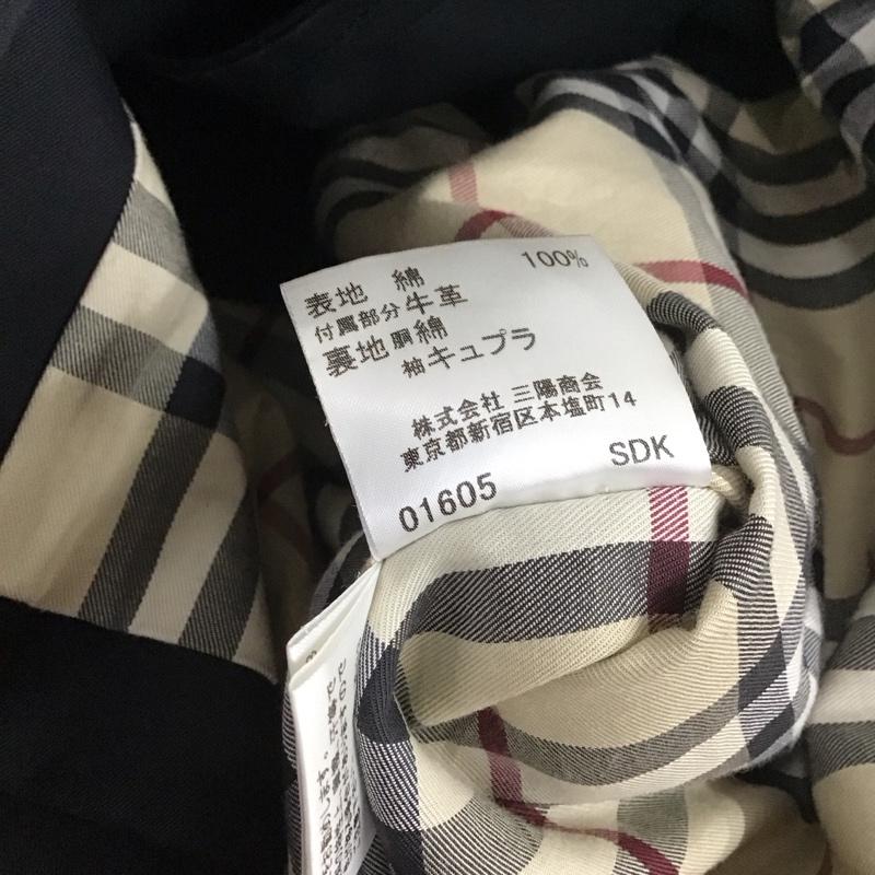 バーバリーロンドン Burberry London コート トレンチコート FRA43-180-09 40 無地 黒 / ブラック / レディース USED 古着 中古 10113026