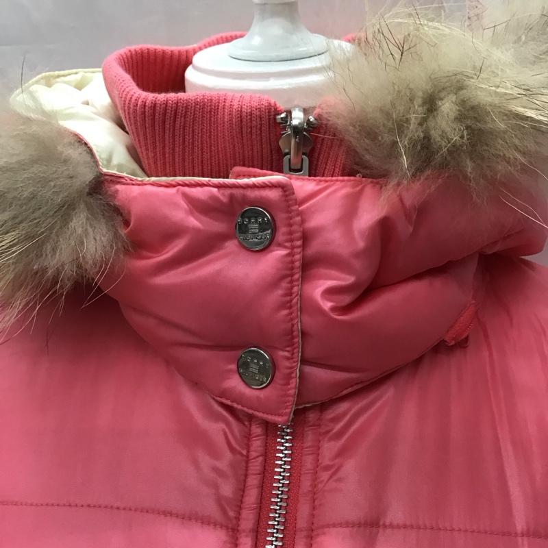 トミーヒルフィガー TOMMY HILFIGER ジャケット、上着 ジャンパー、ブルゾン 124-611100-820 リバーシブル 中綿 ファー 0 ロゴ、文字 桃 / ピンク / X アイボリー / アイボリー / レディース USED 古着 中古 10116955