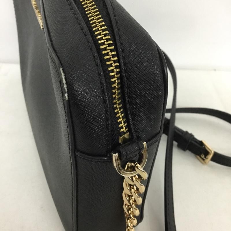 マイケルコース MICHAEL KORS ショルダーバッグ ショルダーバッグ 35T8GTTC9L レザ- ロゴ、文字 黒 / ブラック / X 金 / ゴールド / レディース USED 古着 中古 10149258