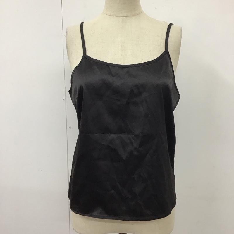 リリー ブラウン Lily Brown カットソー 半袖 lwft212062 エンブロイダリーレースブラウス ノースリーブカットソー 無地 X 花柄 黒 / ブラック / レディース USED 古着 中古 10118007