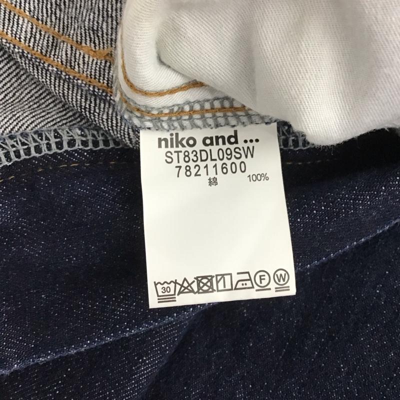 ニコアンド niko and... パンツ デニム、ジーンズ M 無地 インディゴ / インディゴ / レディース USED 古着 中古 10130272