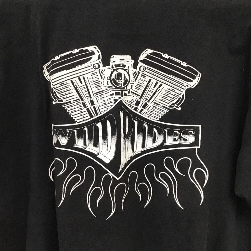 古着 USED Tシャツ 半袖 半袖カットソー プリントTシャツ クルーネックカットソー anvil 90s usa製 L プリント 黒 / ブラック / メンズ USED 古着 中古 10137172