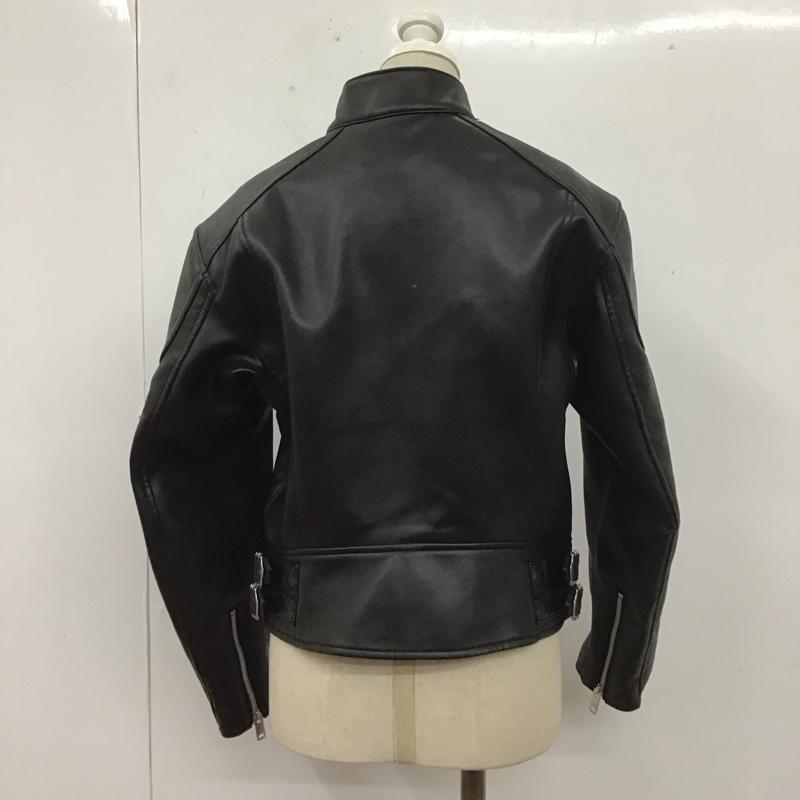 ジーユー GU ジャケット、上着 ジャンパー、ブルゾン 211-346520 フェイクレザージャケット ジップアップジャケット beautifulpaople コラボ M 無地 黒 / ブラック / レディース USED 古着 中古 10107715