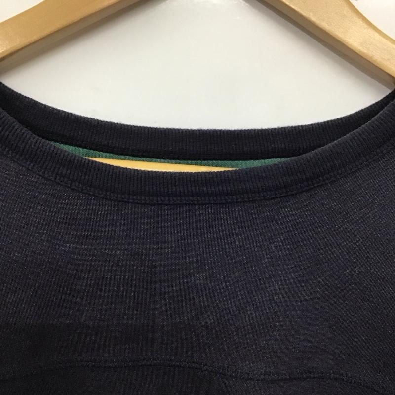 ニコアンド niko and... Tシャツ 半袖 半袖カットソー 無地Tシャツ クルーネックカットソー L 無地 紺 / ネイビー / メンズ USED 古着 中古 10138092