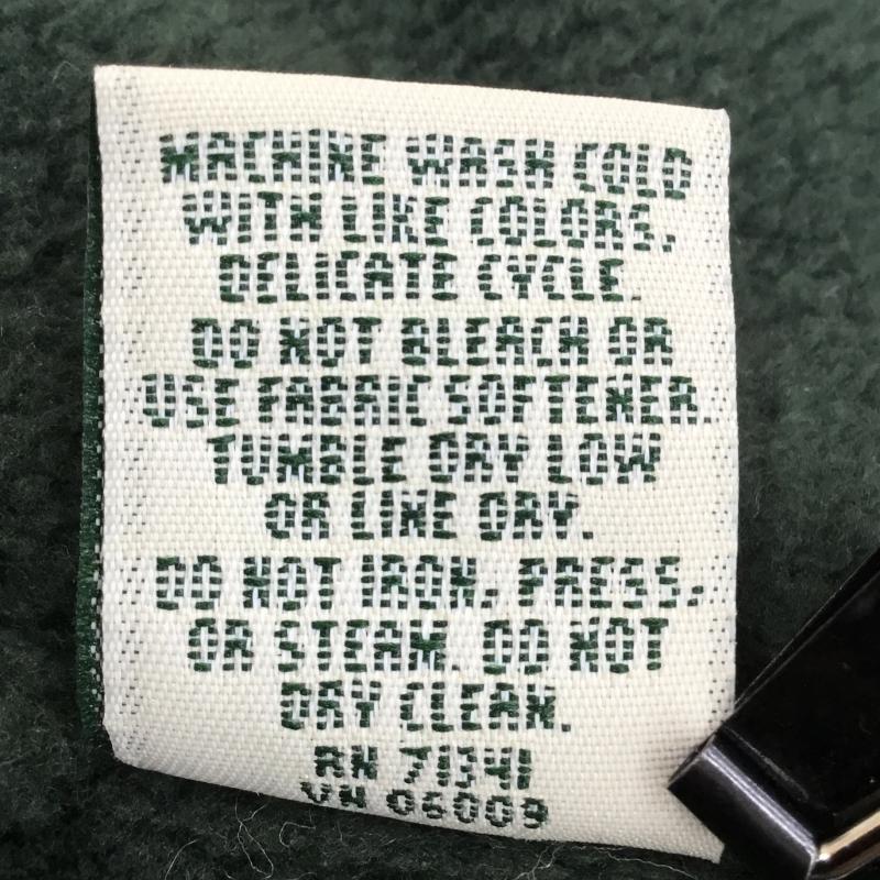 エルエルビーン L.L.Bean カーディガン 長袖 MR83 フリースガウンコート L 無地 緑 / グリーン / メンズ USED 古着 中古 10142017