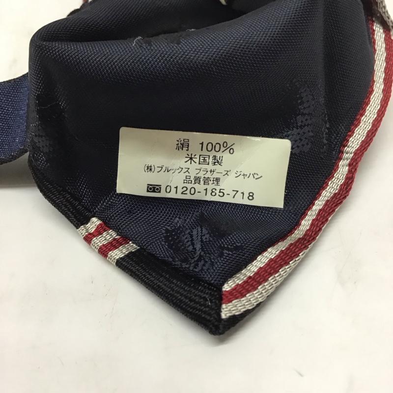 ブルックスブラザーズ BROOKS BROTHERS ネクタイ ネクタイ シルク USA製 ストライプ 黒 / ブラック / X 白 / ホワイト / X 赤 / レッド / メンズ USED 古着 中古 10113411