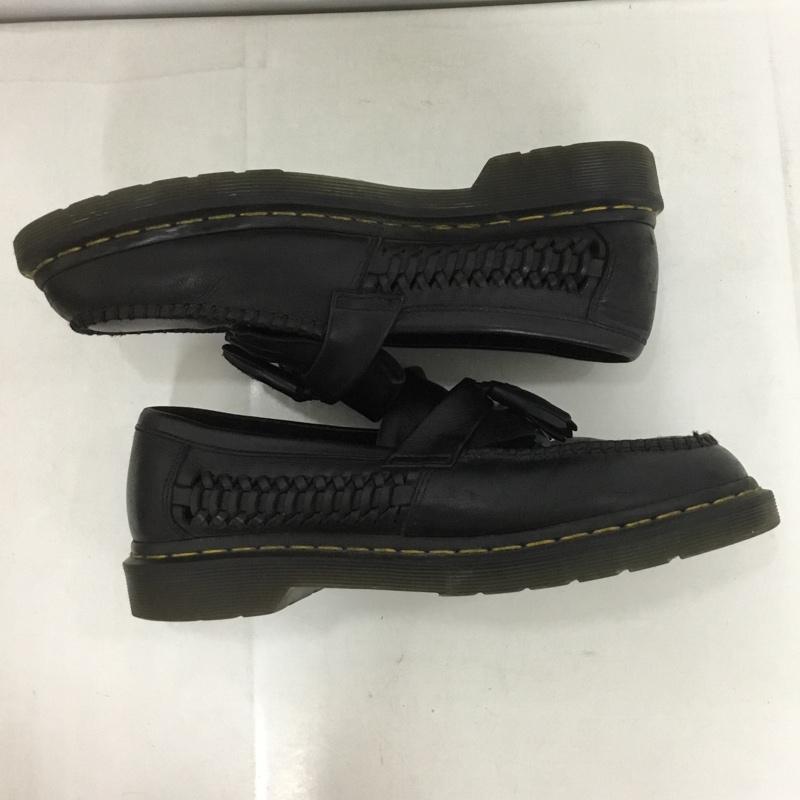 ドクターマーチン Dr.Martens ローファー ローファー タッセル サイドメッシュ ウーブン UK8 US:9 無地 黒 / ブラック / メンズ USED 古着 中古 10133090