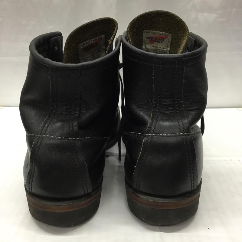 レッドウィング RED WING ブーツ ショートブーツ 9014 BECKMAN ROUND BOOTS 28.5cm 箱有 US:10.5 無地 黒 / ブラック / レディース USED 古着 中古 10116629