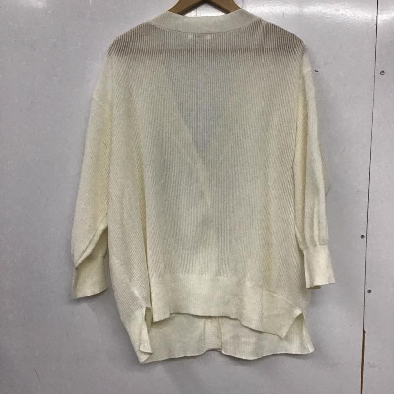ローリーズファーム LOWRYS FARM カーディガン 長袖 FREE 無地 白 / ホワイト / レディース USED 古着 中古 10134591