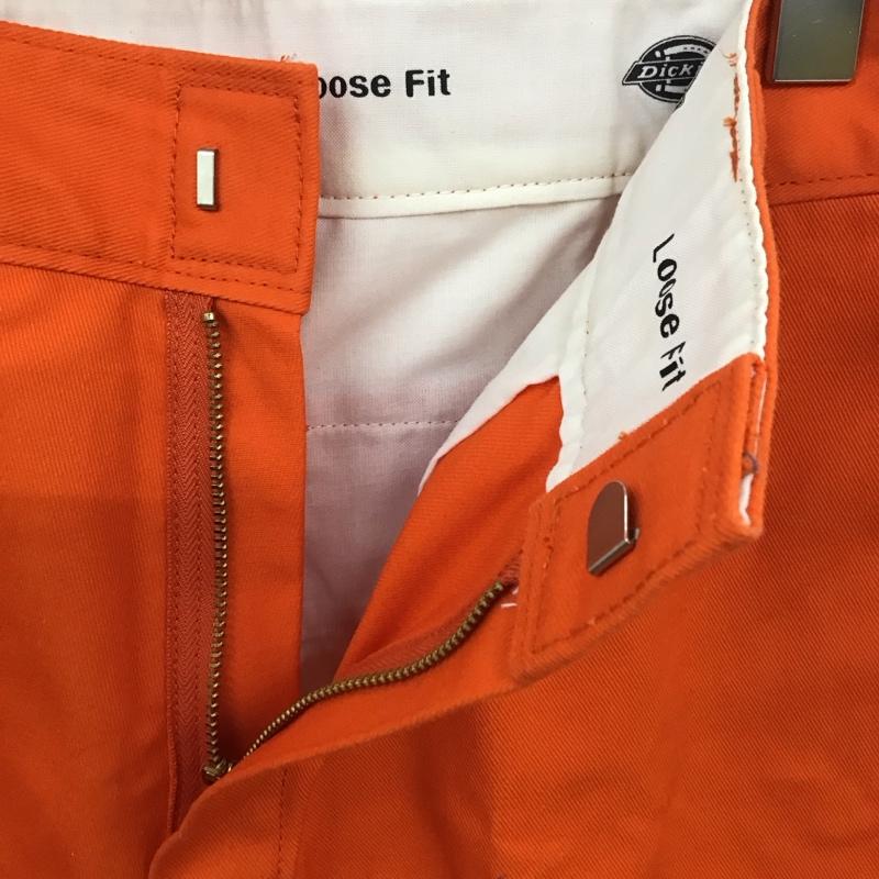 ディッキーズ Dickies パンツ ワークパンツ、ペインターパンツ ワークパンツ ワイドパンツ カジュアルパンツ 32インチ 無地 橙 / オレンジ /  メンズ USED 古着 中古 10123769