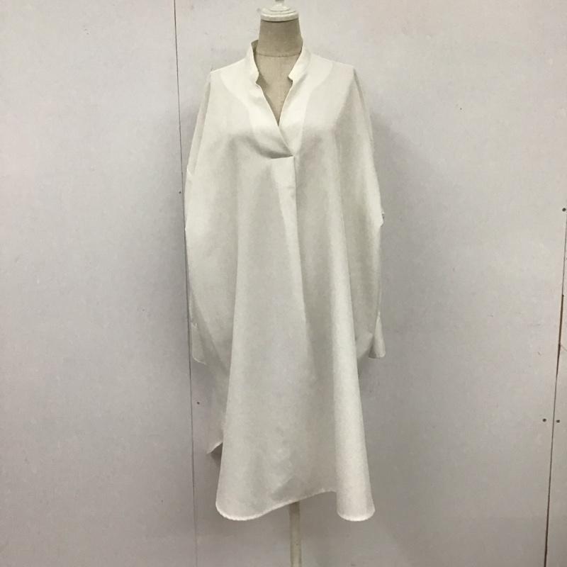 マジェスティックレゴン MAJESTIC LEGON シャツ、ブラウス 長袖 ワンピース FREE 無地 白 / ホワイト / レディース USED 古着 中古 10121721