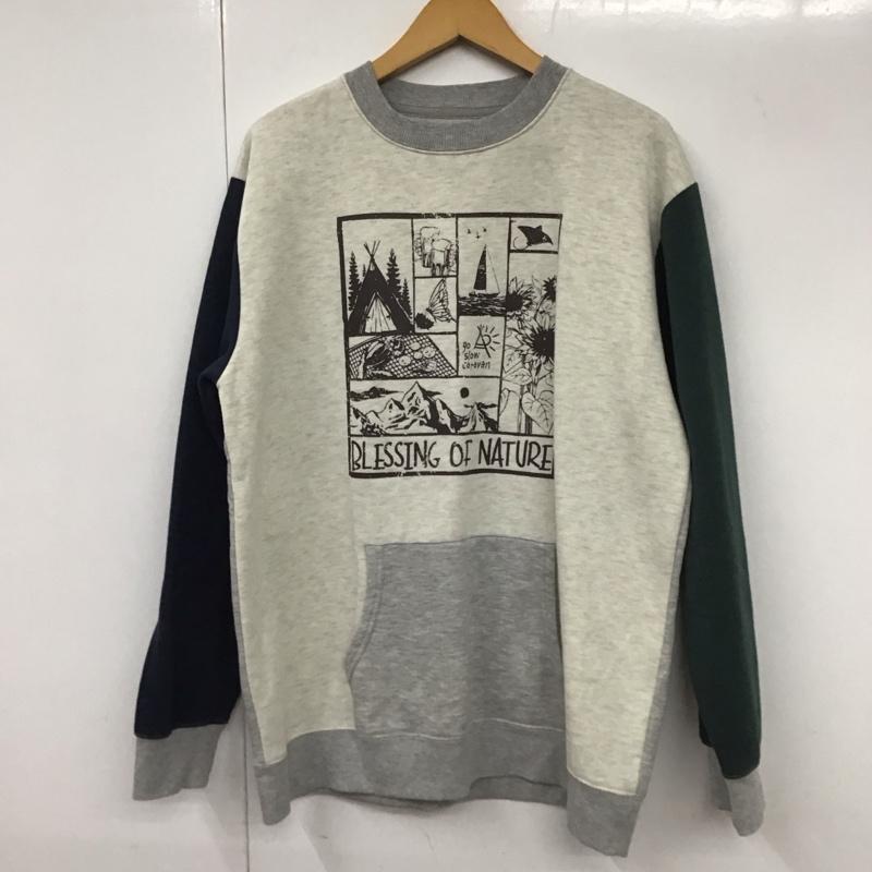 ゴースローキャラバン go slow caravan トレーナー 長袖 4 プリント マルチカラー / マルチカラー / メンズ USED 古着 中古 10130171