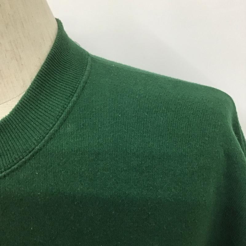 古着 USED トレーナー 長袖 長袖トレーナー スウェット クルーネック リブスウェットカットソー 古着 プリント 緑 / グリーン / メンズ USED 古着 中古 10108630