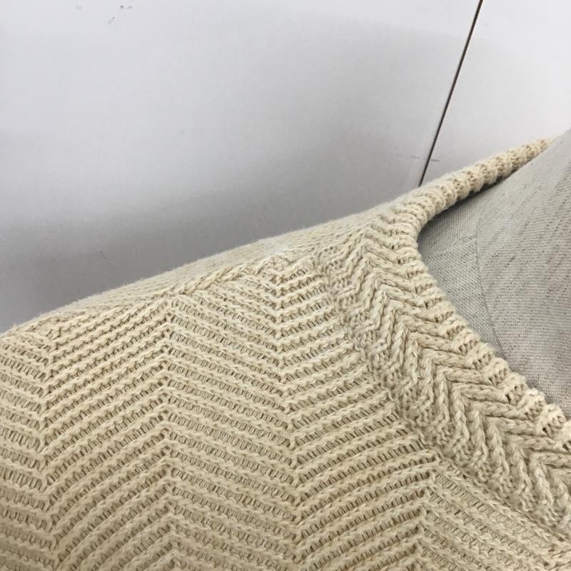 チャップス CHAPS ニット、セーター 長袖 M 無地 アイボリー / アイボリー / メンズ USED 古着 中古 10105686