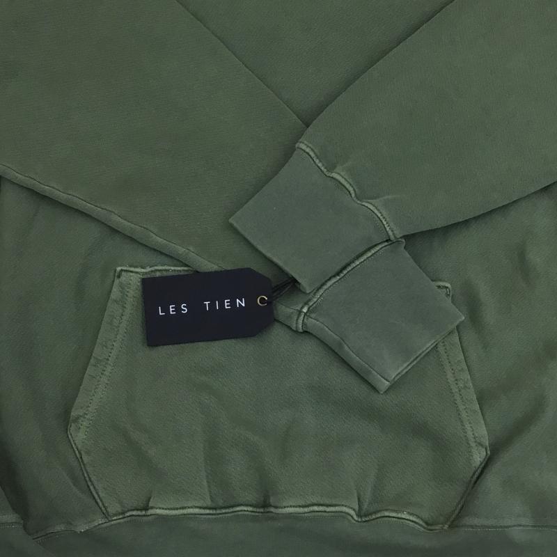 ユーズドクロージング used clothes パーカー 長袖 LES TIEN パーカー L 無地 カーキ / カーキ /  メンズ USED 古着 中古 10124622