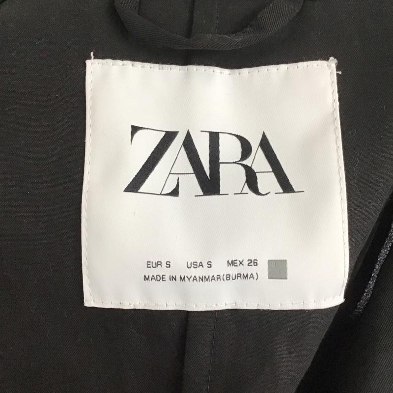 ザラ ZARA ジャケット、上着 ジャケット、ブレザー 8073 044 800 トレンチ S 無地 黒 / ブラック / レディース USED 古着 中古 10113512