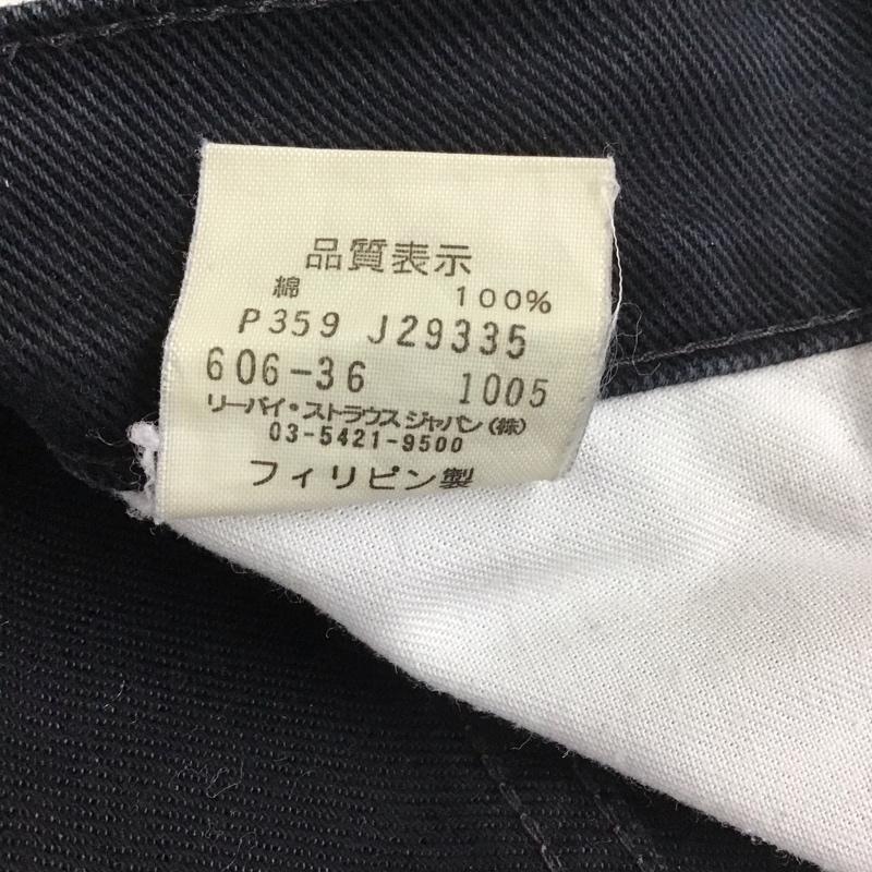 リーバイストラウスアンドコー Levi Strauss & co. パンツ デニム、ジーンズ デニムパンツ ワイドパンツ カジュアルパンツ 33インチ 無地 黒 / ブラック / メンズ USED 古着 中古 10127411
