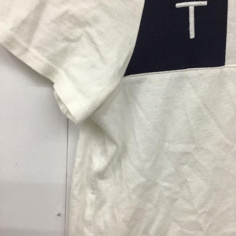 トミーヒルフィガー TOMMY HILFIGER Tシャツ 半袖 クルーネック S ロゴ、文字 白 / ホワイト / X 赤 / レッド / X 紺 / ネイビー / レディース USED 古着 中古 10121131