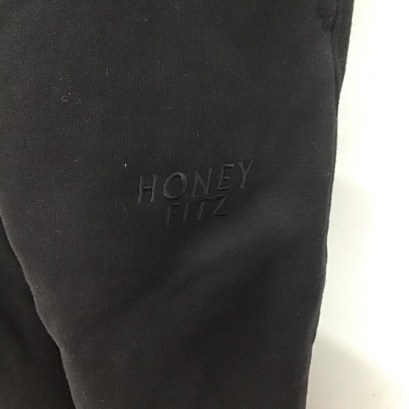 ハニーフィッツ honey fitz ボトムス ボトムス スウェットパンツ カジュアルパンツ ジャージ ワイドパンツ L 無地 黒 / ブラック / メンズ USED 古着 中古 10110204
