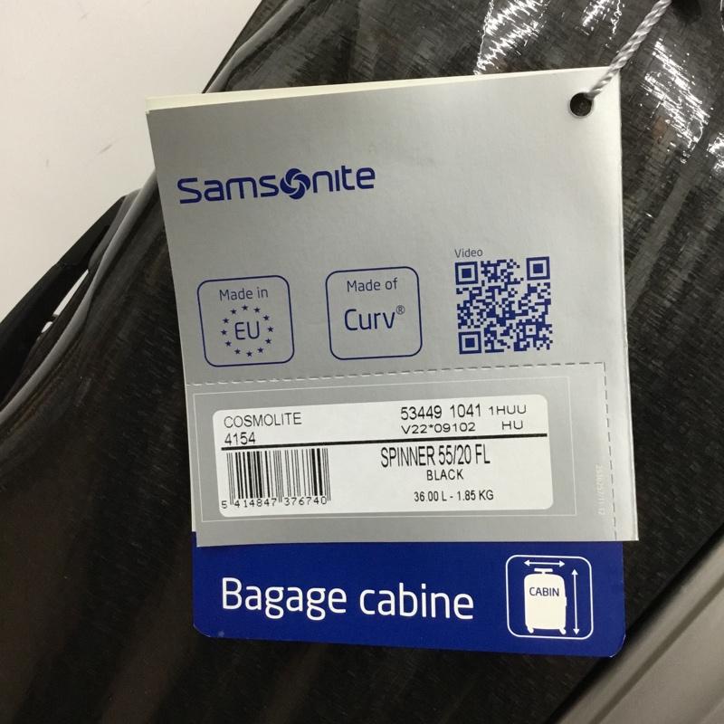 サムソナイト Samsonite スーツケース、トランク スーツケース、トランク 53449-1041 Samsonite 55cm 36L ブラック 機内持ち込み可 キャリーケース 無地 黒 / ブラック / メンズ USED 古着 中古 10125101