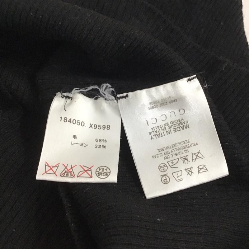 グッチ GUCCI タンクトップ タンクトップ ノースリーブ S 無地 黒 / ブラック / レディース USED 古着 中古 10142294