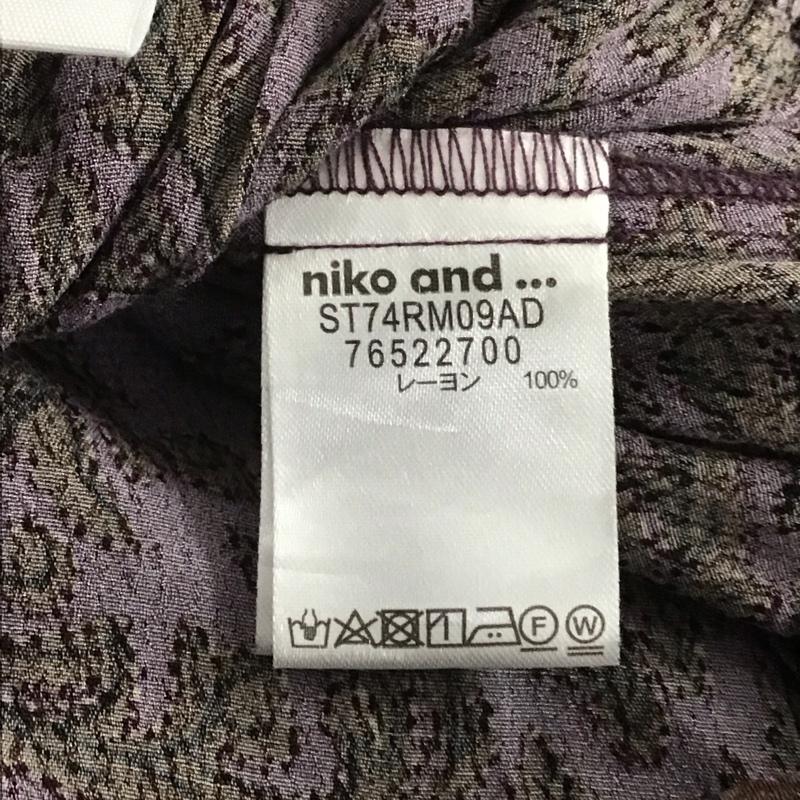 ニコアンド niko and... スカート ロングスカート フレアスカート ロングスカート カジュアルスカート 4 プリント マルチカラー / マルチカラー / レディース USED 古着 中古 10145394